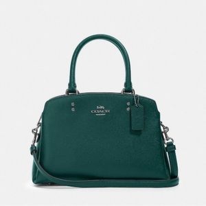 Coach Lillie Handbag w/Gunmetal accents (sold out Green) Carried only 4 times!